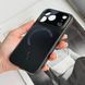 Чохол імітація скла матовий в Style 17 з MagSafe для iPhone 17 Pro Black