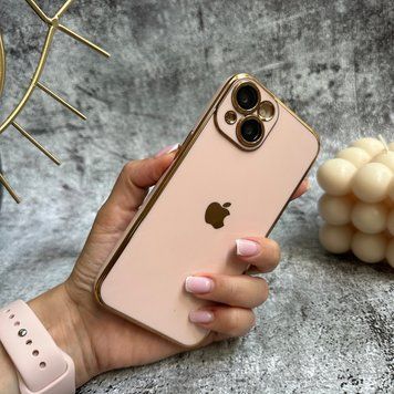 Чохол глянцевий силікон Full Glossiness Case для iPhone 13 Pink Sand