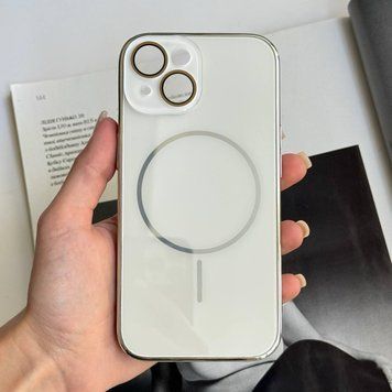 Глянцевий чохол Lume gloss з MagSafe для iPhone 15 White
