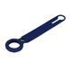 Силиконовый брелок с кольцом Silicone Case Long Transparent для AirTag Navy blue