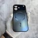 Чехол имитация стекла матовый в Style 17 с MagSafe для iPhone 16 Black