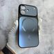 Чехол имитация стекла матовый в Style 17 с MagSafe для iPhone 16 Black