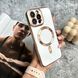 Чохол глянцевий силікон з Magsafe для iPhone 13 Pro White