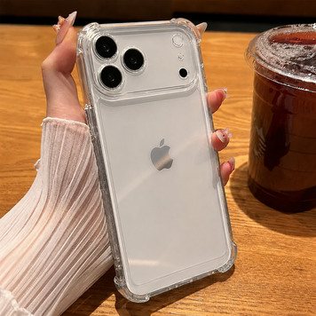 Чехол противоударный с углами Space для iPhone 17 Pro Прозорий