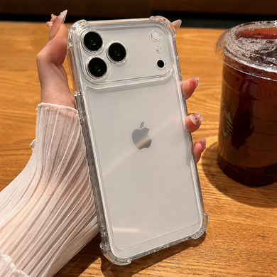 Чехол противоударный с углами Space для iPhone 17 Pro Прозорий
