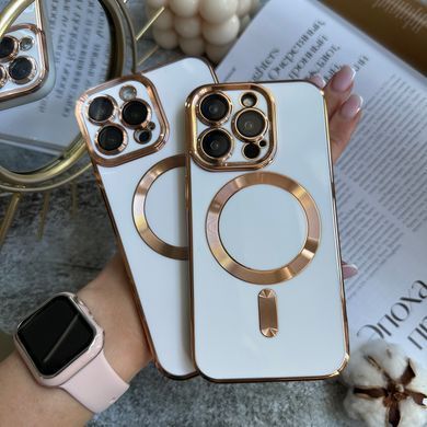 Чохол глянцевий силікон з Magsafe для iPhone 16 Pro Max White