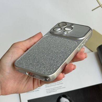 Чохол протиударний з блискітками Shine для iPhone 15 Pro Max Silver