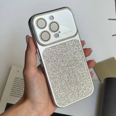Чохол протиударний з блискітками Shine для iPhone 15 Pro Max Silver