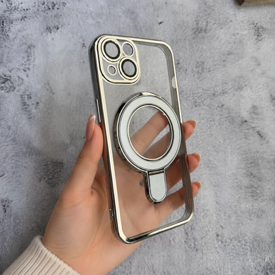 Чехол силиконовый из Magsafe Magnetic case для iPhone 13 Silver