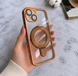 Чехол силиконовый из Magsafe Magnetic case для iPhone 14 Gold