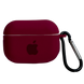 Чехол силиконовый Silicone Case из Logo для Apple AirPods Pro Rose red