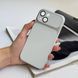 Чехол имитация стекла матовый в стиле 17 из MagSafe для iPhone 15 Silver