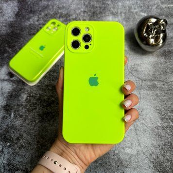 Чохол Silicone Case FULL 360 для iPhone 12 Shiny green