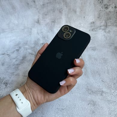 Чехол из силикона и покрытием Soft Touch микрофибра для iPhone 14 Black