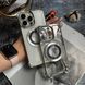 Чохол силіконовий ударостійкий з магнітом MagSafe для iPhone 15 Pro Max Silver