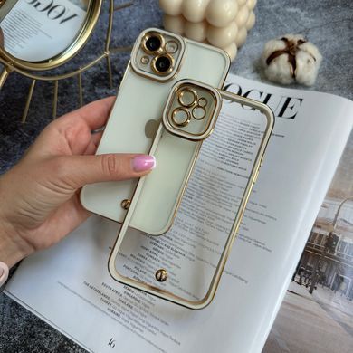 Чохол прозорий силікон Colored boards Case LUX для iPhone 13 White