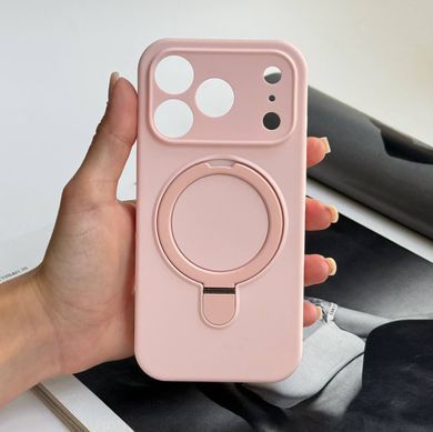 Силіконовий чохол з MagSafe та підставкою для iPhone 17 Pro Pink Sand