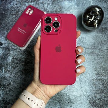 Чехол Silicone Case FULL 360 для iPhone 12 Rose red