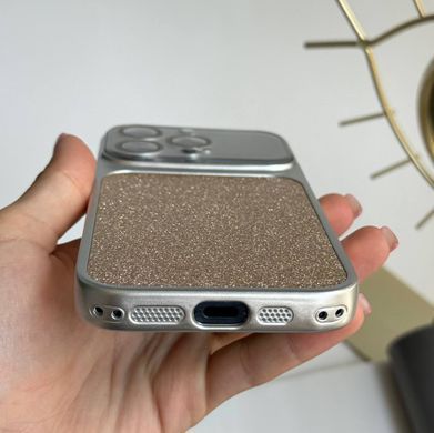 Чохол протиударний з блискітками Shine для iPhone 15 Pro Gold