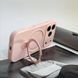 Силіконовий чохол з MagSafe та підставкою для iPhone 17 Pro Max Pink Sand