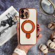Чохол силіконовий з Magsafe Magnetic case для iPhone 14 Pro Orange