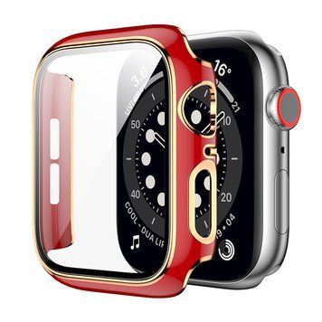 Чехол Прозрачный Premium Clear Case PC LUX для Apple Watch 38 mm Red
