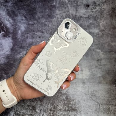 Чохол з полікарбонату з 3D зображенням Butterfly Case для iPhone 13 White