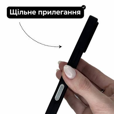 Чохол Silicone Case FULL 360 з мікрофіброю для iPhone 17 Air Black Чорний