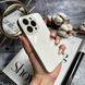 Чохол скляний з матовим обідком і магнітом Titanium Lux MagSafe для iPhone 16 Pro Max White