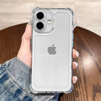 Чохол протиударний з кутами Space для iPhone 17 Прозорий