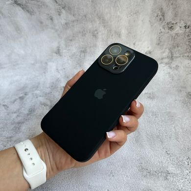 Чохол з силікону і покриттям Soft Touch мікрофібра для iPhone 15 Pro Black