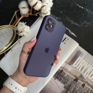 Чехол стеклянный матовый с защитой камеры Matte AG-Glass для iPhone 11 Purple