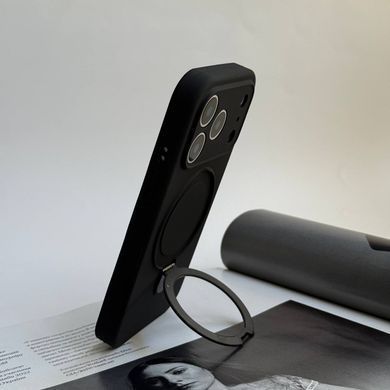 Силиконовый чехол с MagSafe и подставкой для iPhone 17 Pro Black