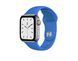 Силіконовий ремінець Watch Silicone для Apple Watch 38|40|41|42 (10 series) mm Shiny blue