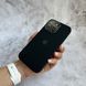 Чохол з силікону і покриттям Soft Touch мікрофібра для iPhone 15 Pro Black