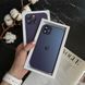 Чехол стеклянный матовый с защитой камеры Matte AG-Glass для iPhone 11 Purple