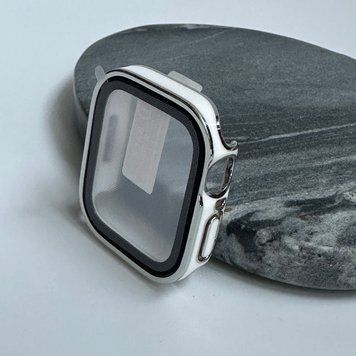 Чехол с защитным стеклом Square для Apple Watch 40 mm / SE 40mm White