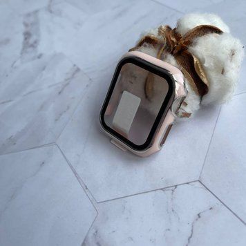 Чехол Прозрачный Premium Clear Case PC LUX для Apple Watch 44 mm / SE 44mm Pink Sand