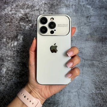 Чехол матовый с защитой камеры Matte Protection для iPhone 12 Pro White