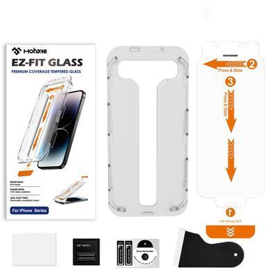Защитное стекло Crystal HD с рамкой для поклейки для iPhone 15, iPhone 16 Прозорий
