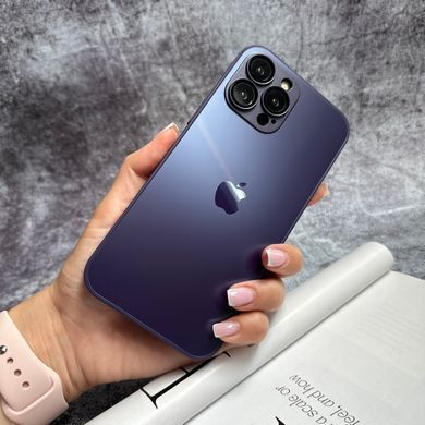 Чохол скляний матовий з захистом камери Matte AG-Glass для iPhone 11 Pro Max Purple