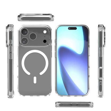 Прозрачный чехол с MagSafe PC для iPhone 17 Pro Прозорий