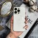 Чехол стеклянный с матовым ободком и магнитом Titanium Lux MagSafe для iPhone 11 Pro White