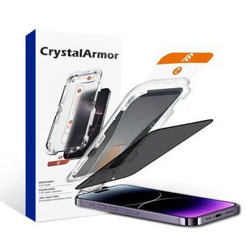 Захисне скло Crystal антишпигун з рамкою для поклейки для iPhone 15, iPhone 16