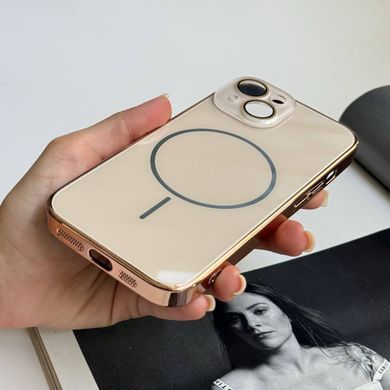 Глянцевий чохол Lume gloss з MagSafe для iPhone 15 Gold