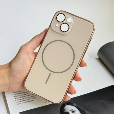 Глянцевий чохол Lume gloss з MagSafe для iPhone 15 Gold