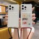 Чохол силіконовий ударостійкий з карманом і шнурком через плече для iPhone 15 Pro Max Прозорий
