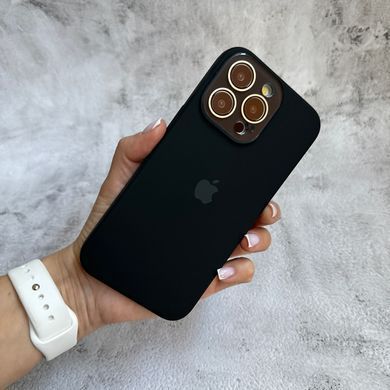 Чохол з силікону і покриттям Soft Touch мікрофібра для iPhone 16 Pro Max Black