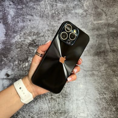 Чохол імітація скла Laser Disco case 3D logo для iPhone 16 Pro Max Black