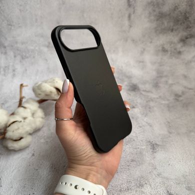 Чехол кожаный Leather case with MagSafe анимация для iPhone 17 Air Black